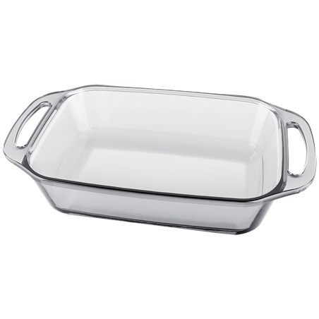 Bandeja para horno rectangular de cristal 3,5 lts.