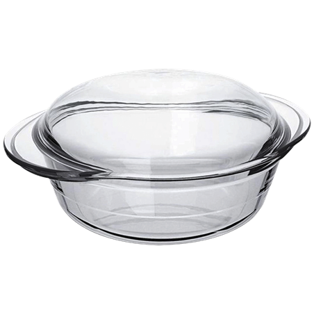 Cacerola ovalada de cristal 2,3 lts.