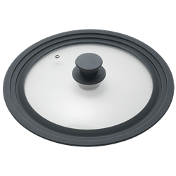Tapa universal de cristal/silicona ø280 mm.