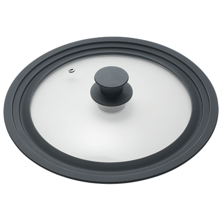 Tapa universal de cristal/silicona ø280 mm.