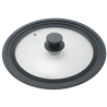 Tapa universal de cristal/silicona ø280 mm.