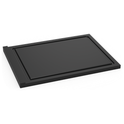 Superficie de trabajo reversible en fibra negra