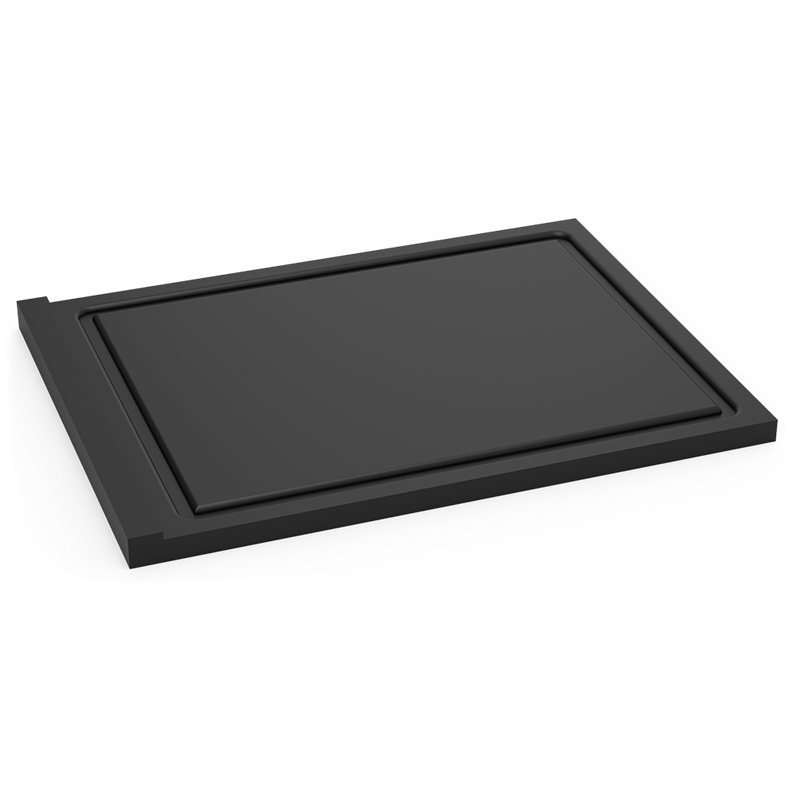 Superficie de trabajo reversible en fibra negra