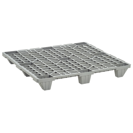 Palet (medio palet europeo) encajable con rejas 800x600x135 mm.