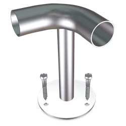 Soporte de suelo en escuadra 250x38 mm.