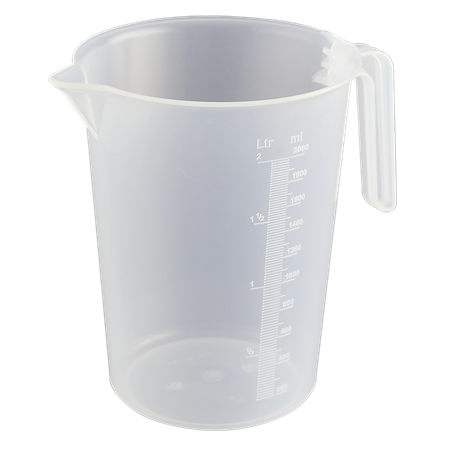 Jarra medidora de polipropileno 2 lts.