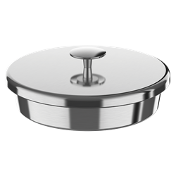 Tapa inoxidable para cubeta de heladería de ø200 mm.