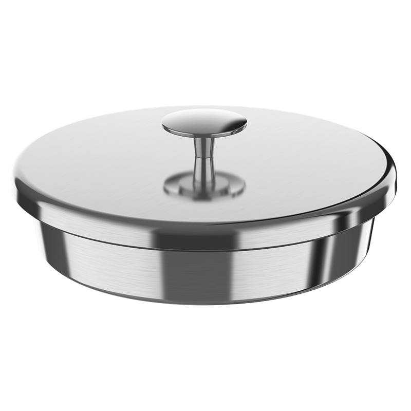 Tapa inoxidable para cubeta de heladería de ø200 mm.