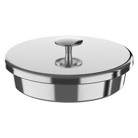 Tapa inoxidable para cubeta de heladería de ø200 mm.