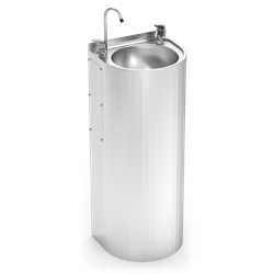 Fuente de agua de columna para exteriores 350x300x850 mm. Sin refrigeración.