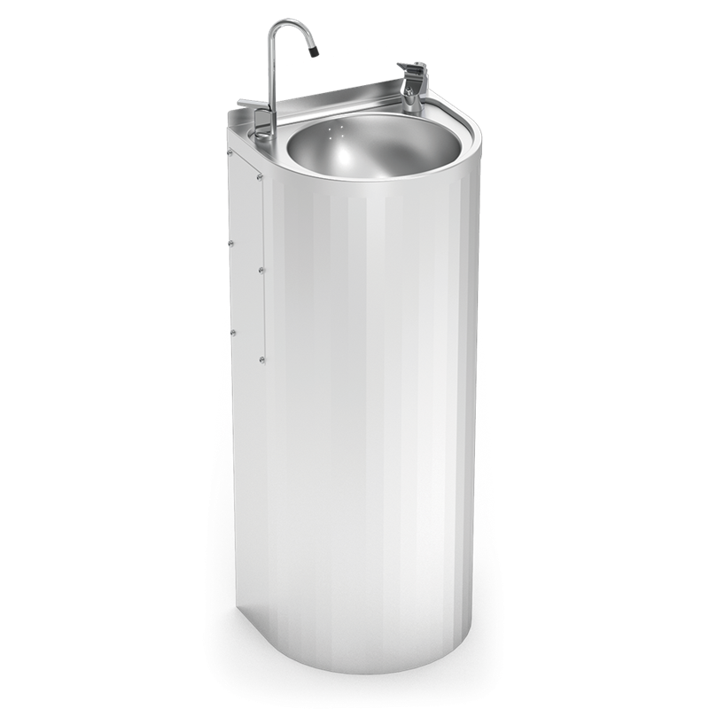 Fuente de agua de columna para exteriores 350x300x850 mm. Sin refrigeración.