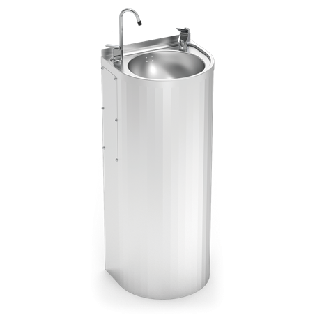 Fuente de agua de columna para exteriores 350x300x850 mm. Sin refrigeración.