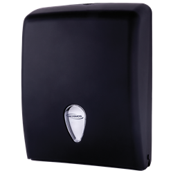 Dispensador de toallas Z negro mate 600 serv. Colección de baño Serie Black