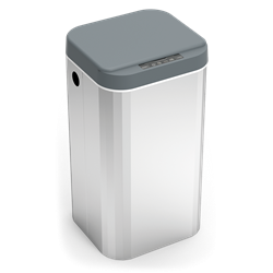Papelera inoxidable inteligente de apertura automática 18 Lts.