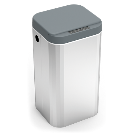 Papelera inoxidable inteligente de apertura automática 18 Lts.