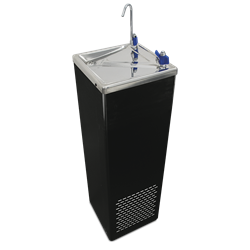 Fuente de agua fría color negro gran capacidad Cold+ 310x305x980 mm.