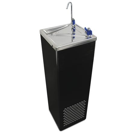 Fuente de agua fría color negro gran capacidad Cold+ 310x305x980 mm.