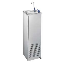 Fuente de agua fría gran capacidad Cold+ grifo con accionamiento a pedal 310x305x980 mm.