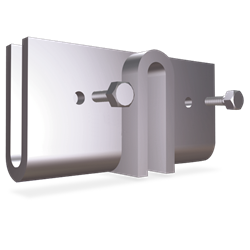 U en doble T 100x40x50 mm.