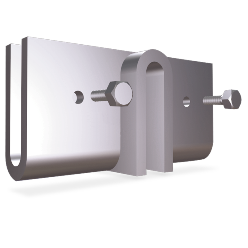 U en doble T 100x40x50 mm.