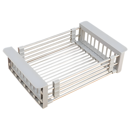 Escurridor extensible para fregadero en acero inoxidable