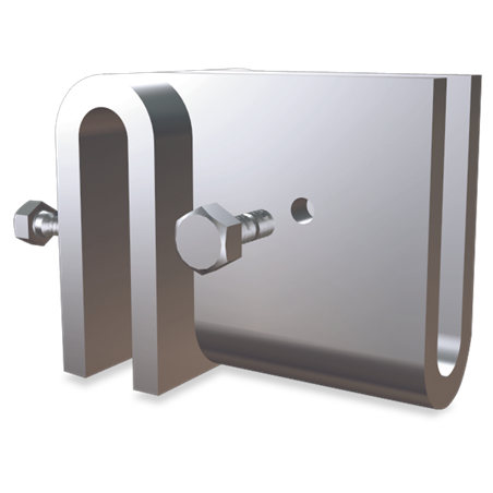 U en forma de T 50x40x50 mm.