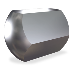 Tuerca ciega especial rosca métrica M14x22x25 mm.