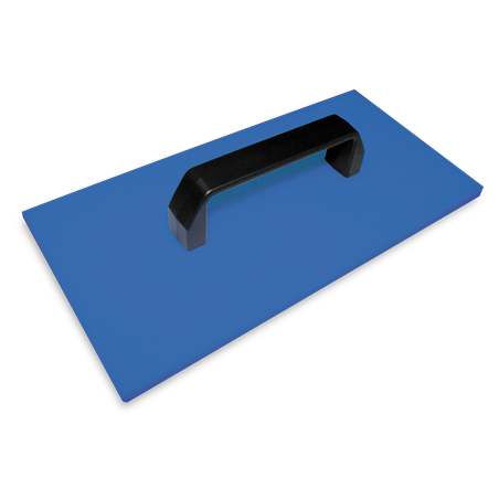 Paleta aplastahielo en fibra azul 300x150x55 mm.