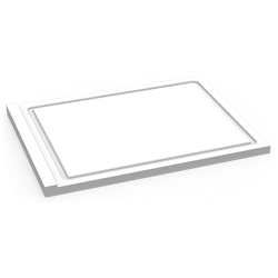 Superficie de trabajo reversible en fibra blanca