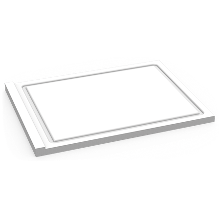 Superficie de trabajo reversible en fibra blanca