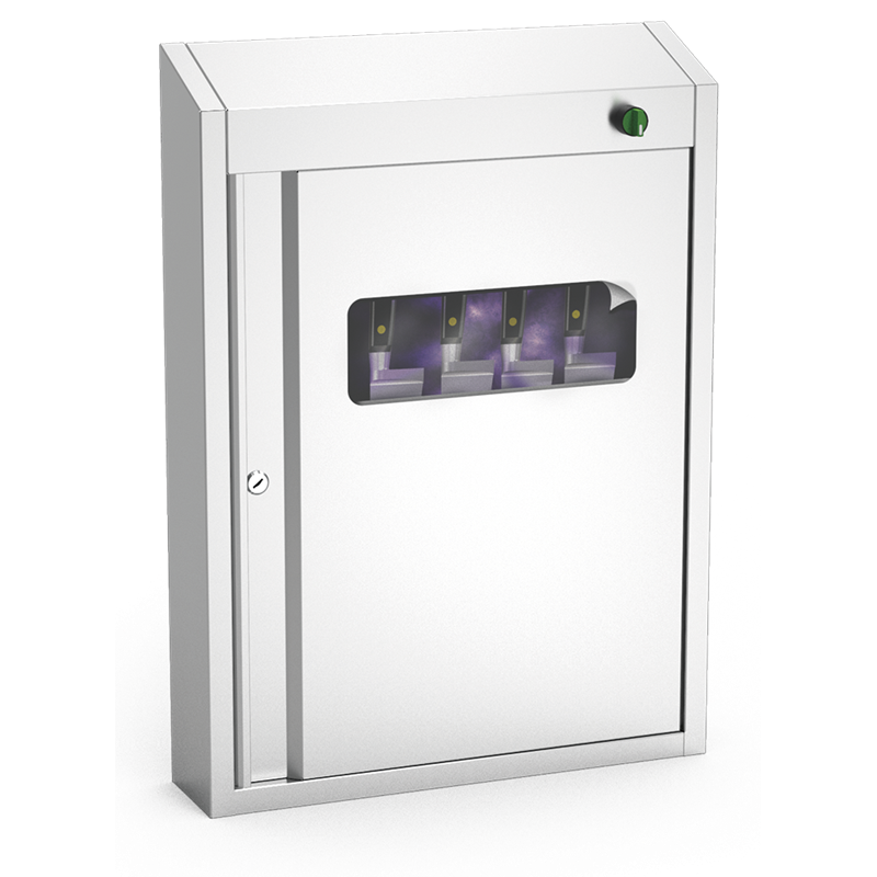 Armario esterilizador de U.V. de 523x120x722 mm.