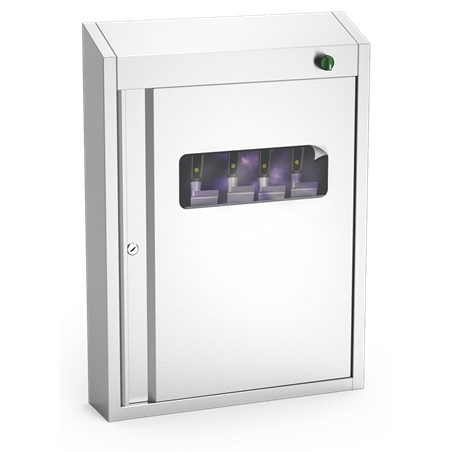 Armario esterilizador de U.V. de 523x120x722 mm.