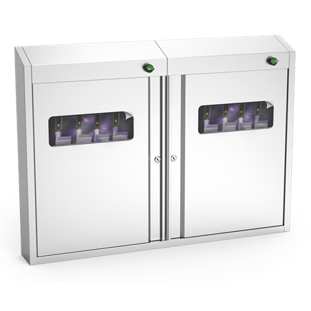 Armario esterilizador de U.V. de 996x120x722 mm.