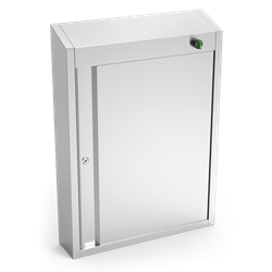 Armario esterilizador de ozono de 523x120x722 mm.