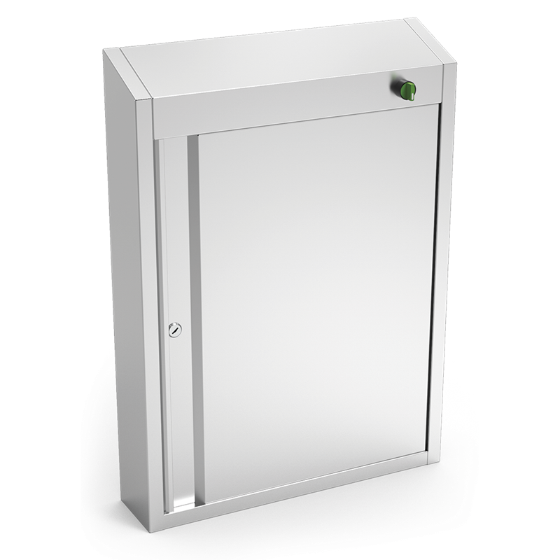Armario esterilizador de ozono de 523x120x722 mm.