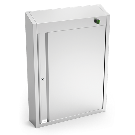 Armario esterilizador de ozono de 523x120x722 mm.