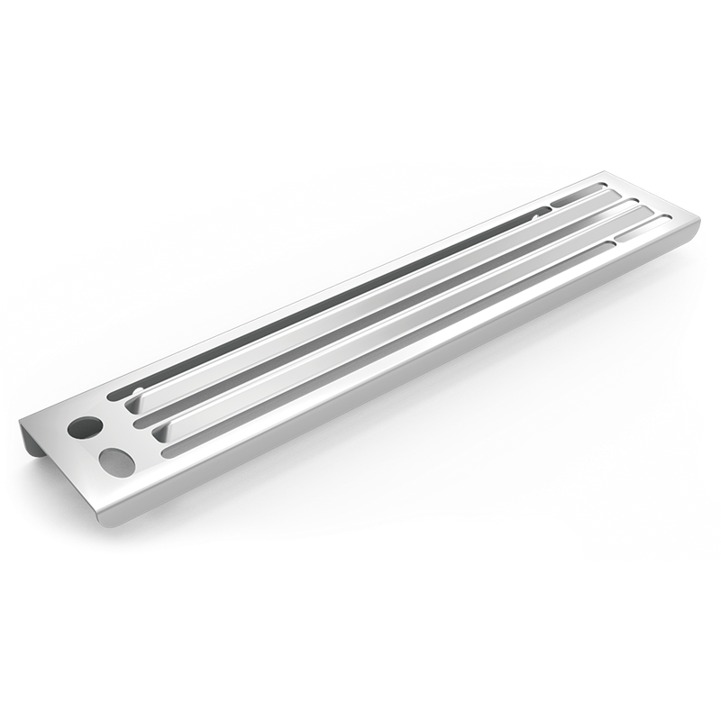 Portacuchillos para adosar en chapa 450x90x30 mm.