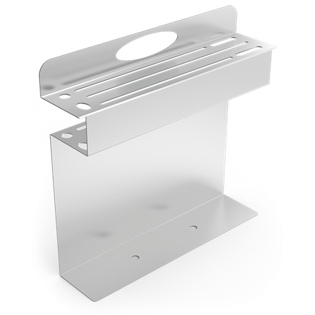 Portacuchillos portátil en chapa 377x86x349 mm.