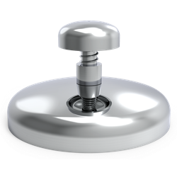 Aplasta hamburguesas inox circular