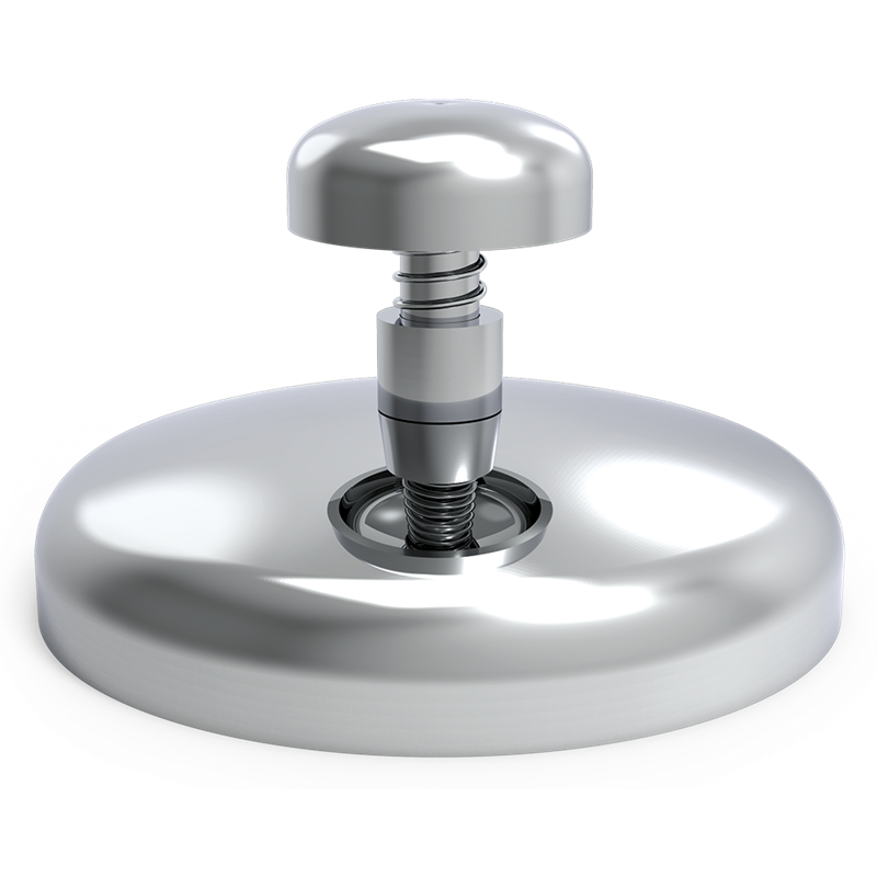 Aplasta hamburguesas inox circular