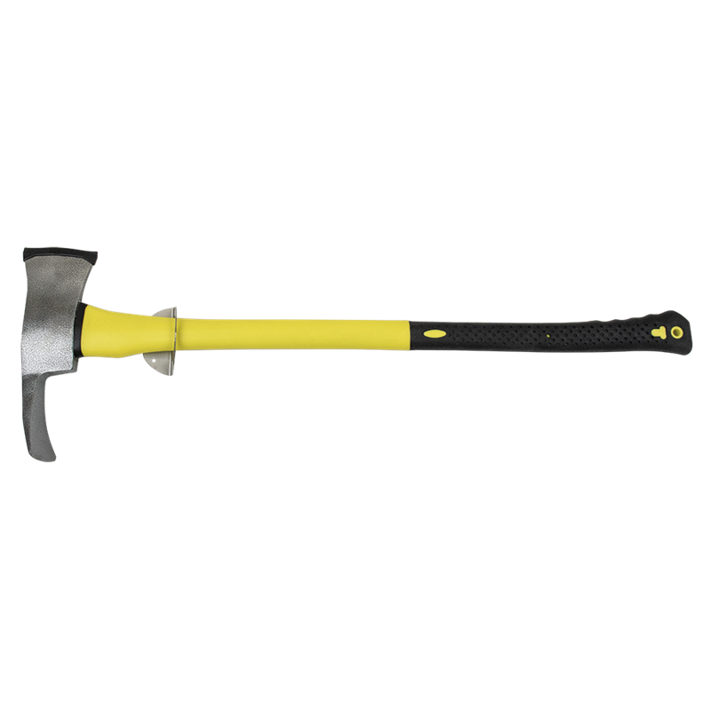 Hacha bombero con mango de fibra de 900x370x51 mm. con soporte