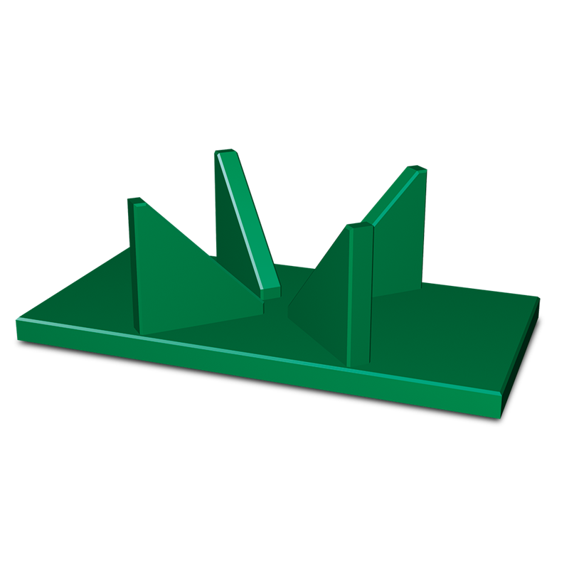 Útil de centrado para corte de fruta en fibra verde