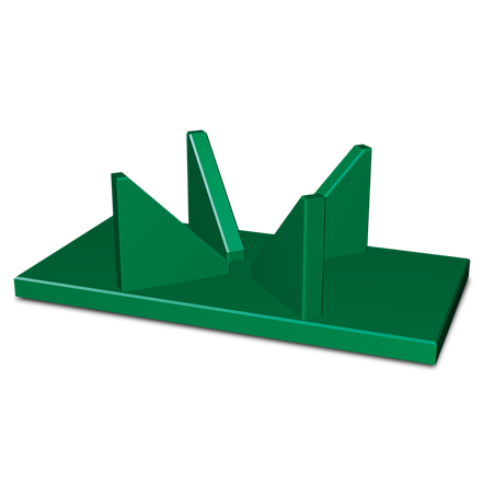 Útil de centrado para corte de fruta en fibra verde