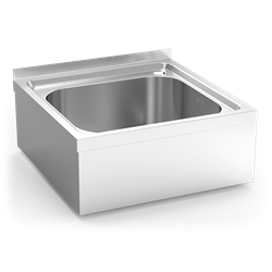 Fregadero colg.c/faldón 1C 600x500x220 mm.