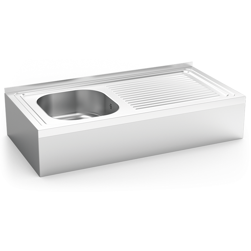 Fregadero colg.c/faldón 1C,ED 800x500x220 mm.