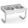 Fregadero colg.c/palomillas 2C 800x500x450 mm.