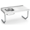 Fregadero colg.c/palomillas 1C,ED 1000x500x450 mm.