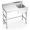 Fregadero con soporte 1C,EI 1000x550x850 mm.