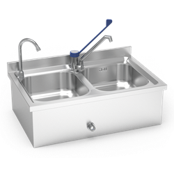 Conjunto de fregadero-lavamanos 2C 800x500x258 mm.