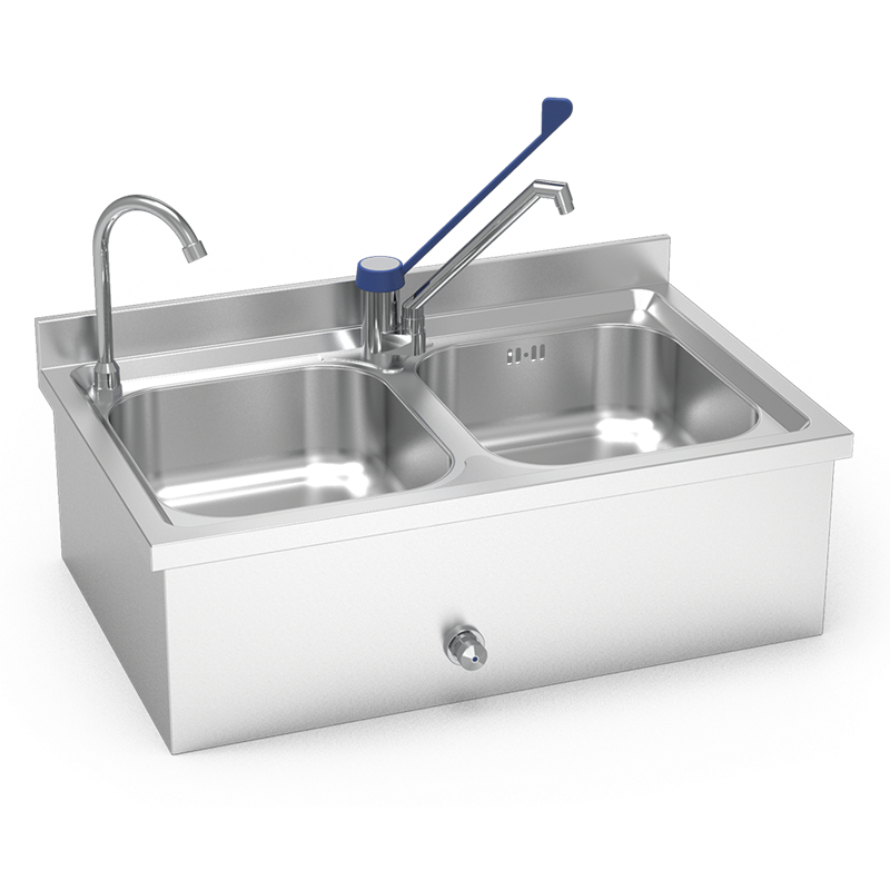 Conjunto de fregadero-lavamanos 2C 800x500x258 mm.